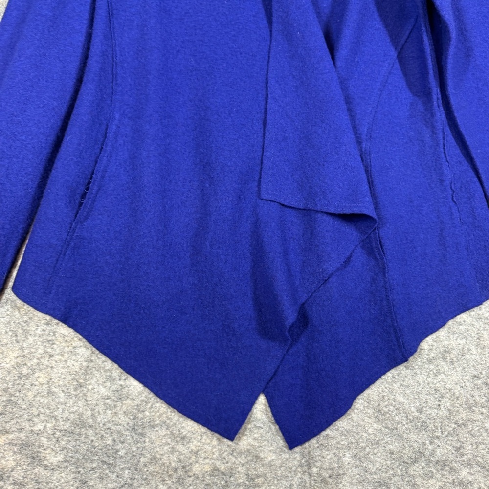 Eileen Fisher Vibrant Blue Wool Snap Closure Jacket Size S Lagenlook Minimalist - Picture 7 of 16